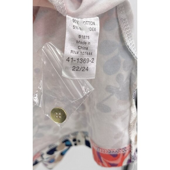 Jessica London Plus Size Floral Tunic‎ Blouse Top Size 22/24 Boho Preppy Office - Picture 7 of 9